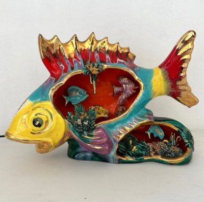 Figurine, Poisson rouge Vietri - Céramique - Catawiki