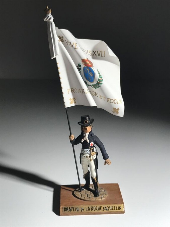 Soldat De Plomb Guy Renaud - 1er Empire - Porte-drapeau Régiment De La Tour D'Auvergne - 60mm