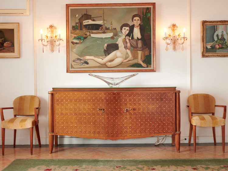 Mobilier appartement cannois signé Jules Leleu (1883-1961)