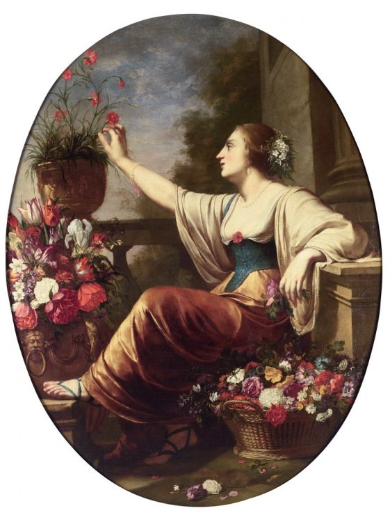 Jean Daret, Allégorie du printemps, 1641, huile sur toile, dimensions non précisées. Adjugée 133 350 euros (frais inclus) par Prunier Auction le 2 février. Préemptée par l’État pour le musée des Beaux-Arts de Marseille.
