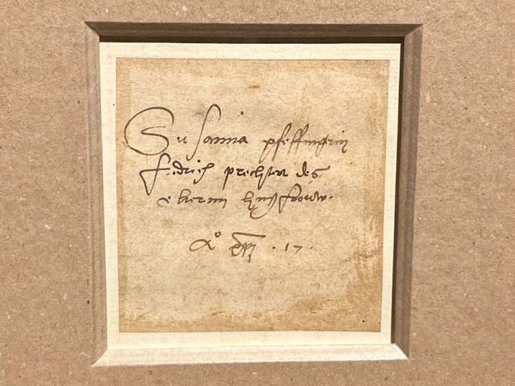 Portrait de Susanna Pfeffinger (Sélestat 1465-Strasbourg 1538), épouse de Friedrich Prechter, en buste de trois-quarts vers la gauche, 1517 Pointe d’argent sur papier préparé à la poudre d’os, 15,7 x 10,4 cm, Monogrammé « HB » en haut à gauche et daté de « 1517 » en haut à droite (dos du dessin). Estimation : 1 500 000 euros - 3 000 000 euros